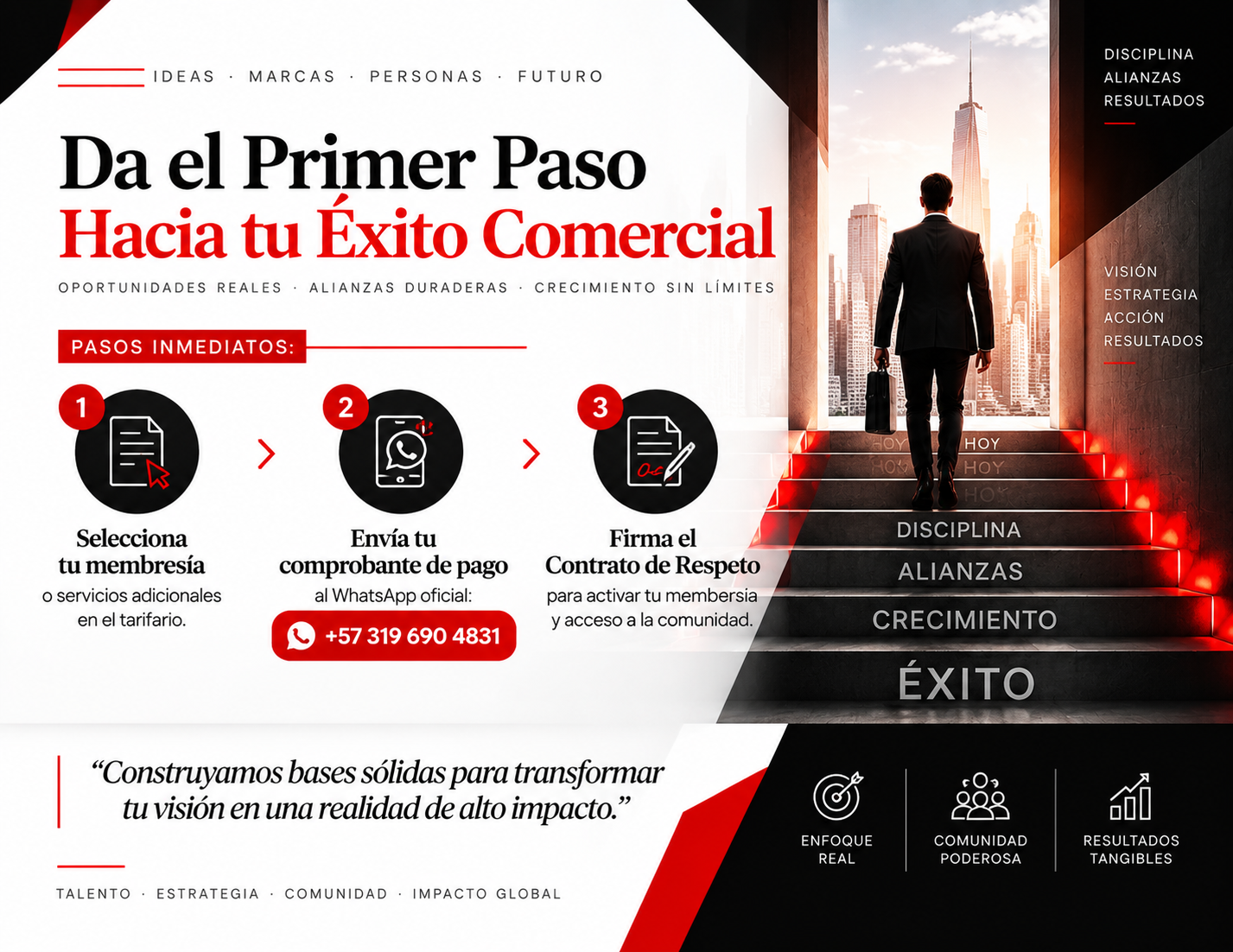 Da el primer paso para mejorar tu crecimiento personal y profesional